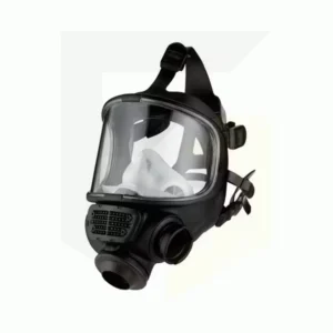 3M Scott Promask Positive Pressure Face Mask with black Procomp seal and clear panoramic visor.